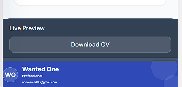 JumAi CV generation preview